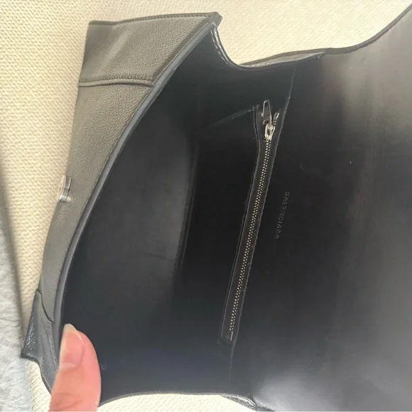 Balenciaga Small Hourglass Bag with Black Grained Calfskin Silver Hardware - Picture 9 of 12